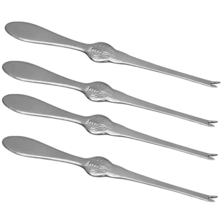 Set de 4 tenedores de marisco 18 cm Inoxibar