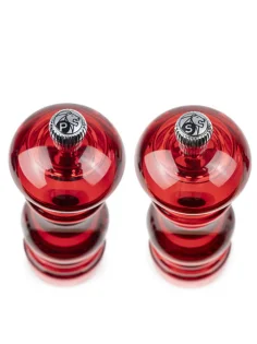 Molinillo de sal y pimienta Peugeot Podium dúo acrílico rojo 18 cm 2