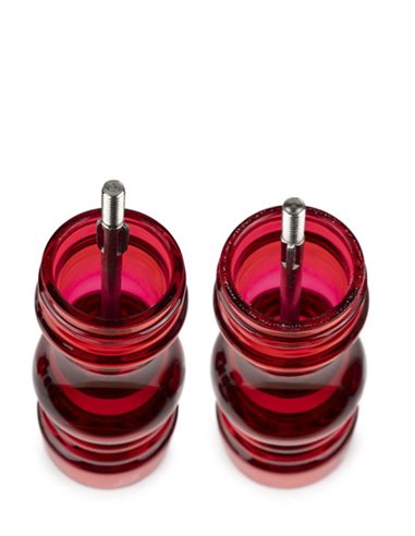Molinillo de sal y pimienta Peugeot Podium dúo acrílico rojo 18 cm