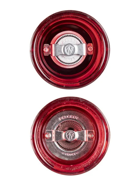Molinillo de sal y pimienta Peugeot Podium dúo acrílico rojo 18 cm