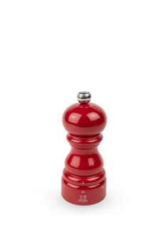 Molinillo de pimienta manual Peugeot u’Select 12 cm en madera lacada, rojo pasión