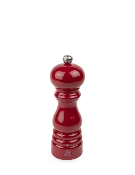 Molinillo de pimienta manual Peugeot u’Select 18 cm en madera lacada, rojo pasión