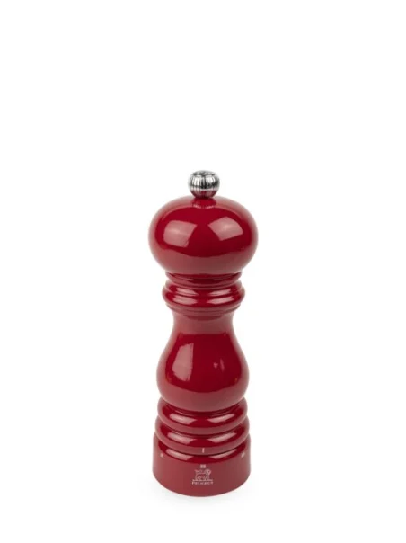 Molinillo de pimienta manual Peugeot u’Select 18 cm en madera lacada, rojo pasión