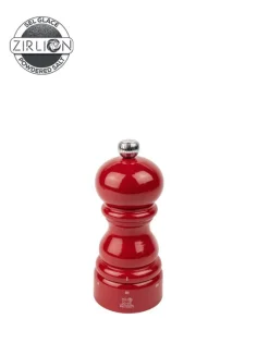 Molinillo de sal manual Peugeot u'Select 12 cm en madera lacada, rojo pasión