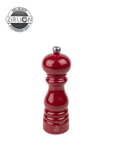 Molinillo de sal manual Peugeot u'Select  18 cm en madera lacada, rojo pasión