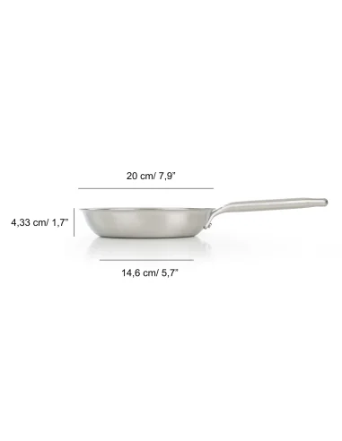 Sartén de Acero Inoxidable Arcos Serie Samoa Inox 20 cm
