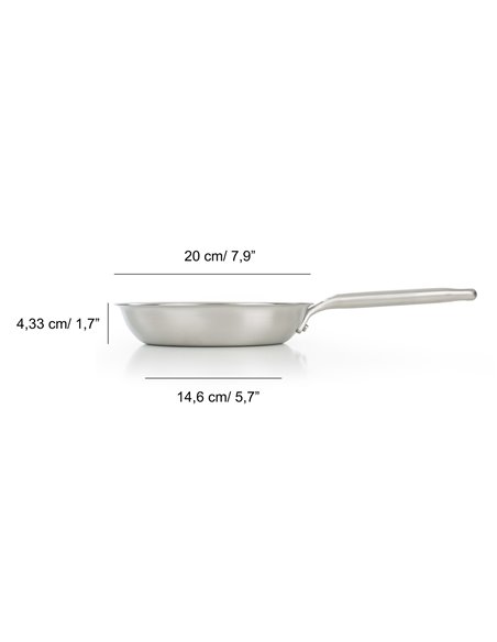 Sartén de Acero Inoxidable Arcos Serie Samoa Inox 20 cm