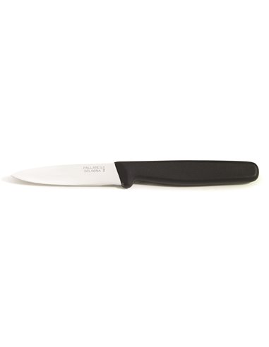 Cuchillo patatero 8 cm Pallares Solsona Mango inyectado negro