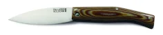 PALLARES SOLSONA Navaja BUSA con mango de Micarta Marron