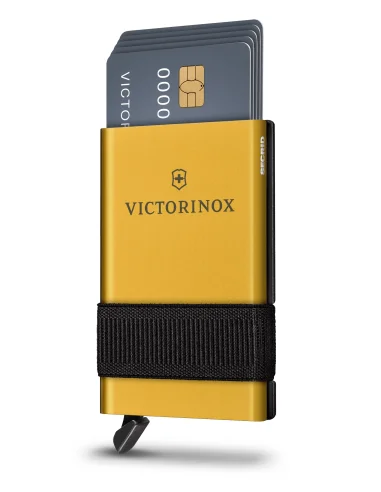 Victorinox Tarjetero Inteligente Oro (0.7250.38) – Smart Card Wallet 10 Funciones