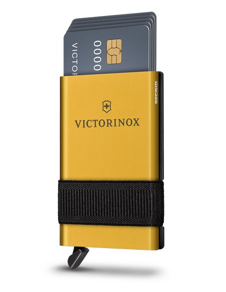 Victorinox Tarjetero Inteligente Oro (0.7250.38) – Smart Card Wallet 10 Funciones