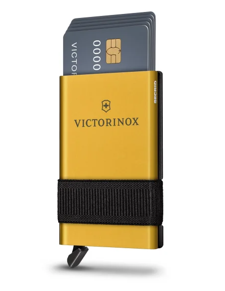 Victorinox Tarjetero Inteligente Oro (0.7250.38) – Smart Card Wallet 10 Funciones