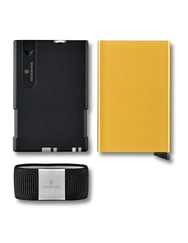 Victorinox Tarjetero Inteligente Oro (0.7250.38) – Smart Card Wallet 10 Funciones