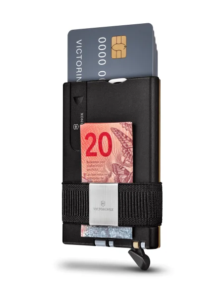 Victorinox Tarjetero Inteligente Oro (0.7250.38) – Smart Card Wallet 10 Funciones