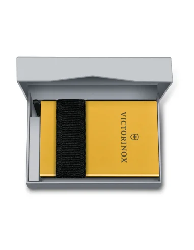Victorinox Tarjetero Inteligente Oro (0.7250.38) – Smart Card Wallet 10 Funciones
