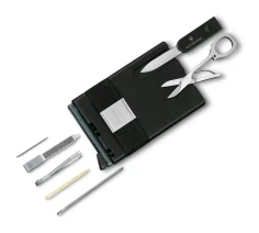 Victorinox Tarjetero Inteligente Gris (0.7250.36) – Smart Card Wallet 10 Funciones
