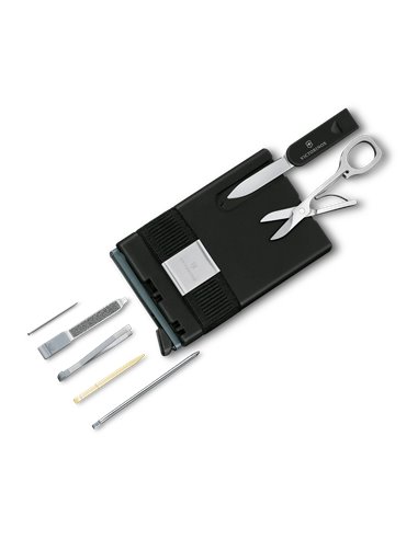 Victorinox Tarjetero Inteligente Gris (0.7250.36) – Smart Card Wallet 10 Funciones