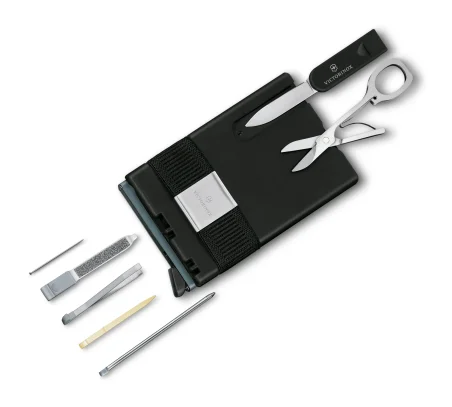 Victorinox Tarjetero Inteligente Gris (0.7250.36) – Smart Card Wallet 10 Funciones
