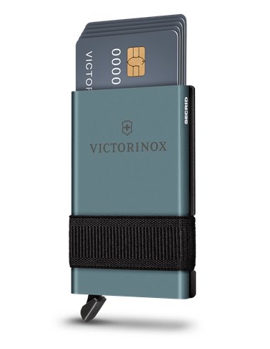 Victorinox Tarjetero Inteligente Gris (0.7250.36) – Smart Card Wallet 10 Funciones