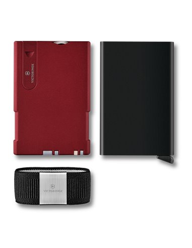 Victorinox Tarjetero Inteligente Rojo (0.7250.13) – Smart Card Wallet 10 Funciones