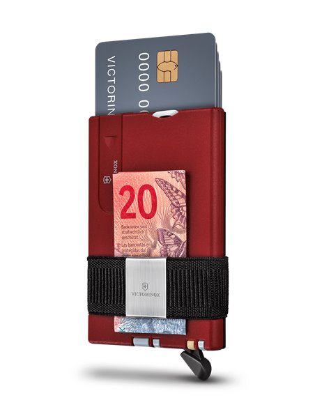 Victorinox Tarjetero Inteligente Rojo (0.7250.13) – Smart Card Wallet 10 Funciones