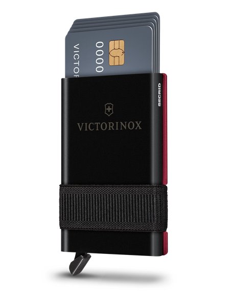 Victorinox Tarjetero Inteligente Rojo (0.7250.13) – Smart Card Wallet 10 Funciones