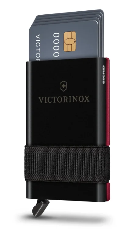 Victorinox Tarjetero Inteligente Rojo (0.7250.13) – Smart Card Wallet 10 Funciones