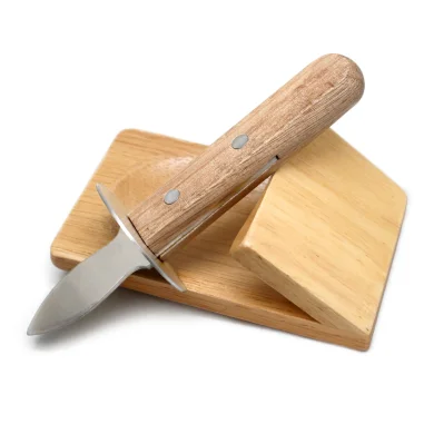Cuchillo para ostras con base de madera antideslizante Nerthus