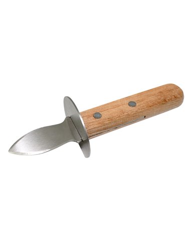 Cuchillo para ostras con base de madera antideslizante Nerthus