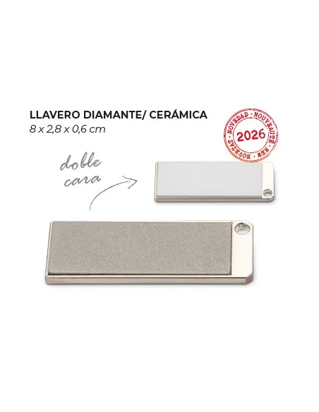 Aflador llavero diamante / ceramica 8 x 2,8 x 0,6 cm Pallares Solsona
