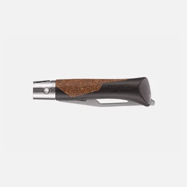 Opinel néo7 Alpine marrón oscuro cerrado, mango de polipropileno y corcho 