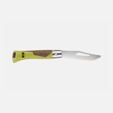 Hoja dentada de 8 cm del Opinel néo7 Alpine, acero inoxidable resistente a la corrosión 