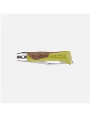 Opinel néo7 Alpine tilo cerrado, mango de polipropileno y corcho