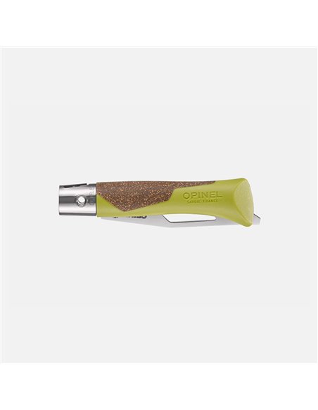 Opinel néo7 Alpine tilo cerrado, mango de polipropileno y corcho