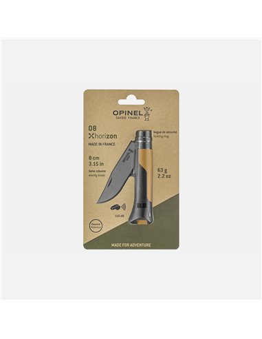 Navaja Opinel 08 Horizon Mostaza Negra Blister