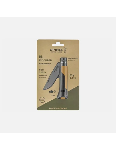 Navaja Opinel 08 Horizon Mostaza Negra Blister