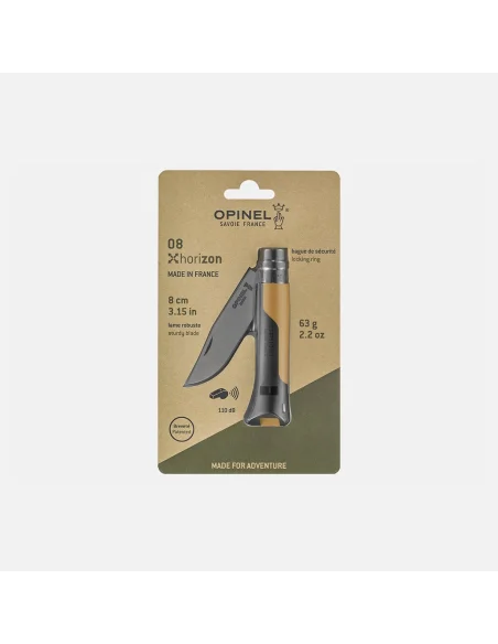 Navaja Opinel 08 Horizon Mostaza Negra Blister