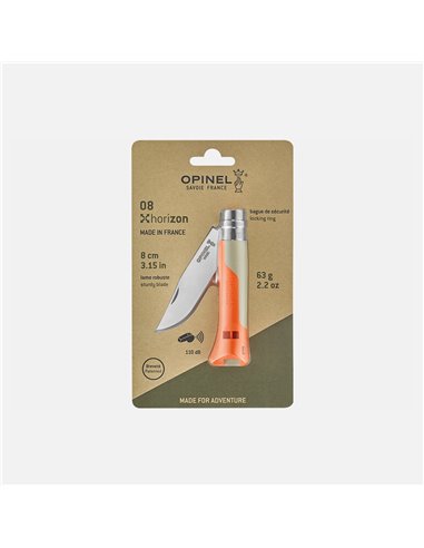 Navaja Opinel 08 Horizon Naranja Blister