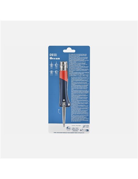 Navaja Opinel 09 Ocean - Rojo Blister