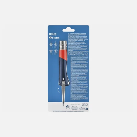 Navaja Opinel 09 Ocean - Rojo Blister