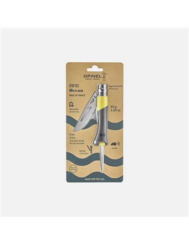 Navaja Opinel 09 Ocean - Amarillo Blister