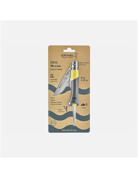 Navaja Opinel 09 Ocean - Amarillo Blister