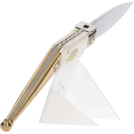 Navaja Artesanía Catalana Hueso y Latón (Hoja 11,6 cm)