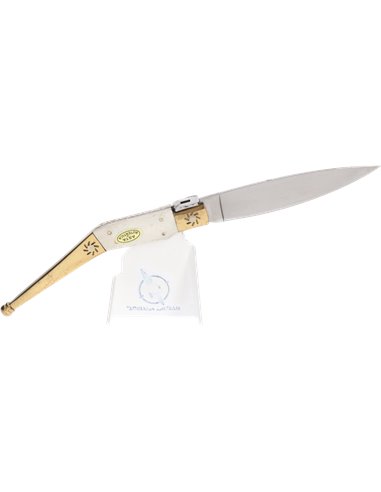 Navaja Artesanía Catalana Hueso y Latón (Hoja 11,6 cm)
