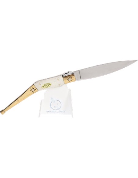 Navaja Artesanía Catalana Hueso y Latón (Hoja 11,6 cm)