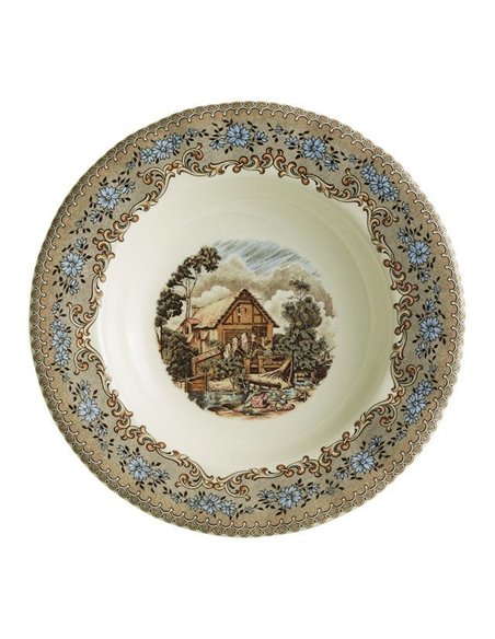 Plato hondo Viejo Molino La Cartuja de Sevilla 23,5 cm