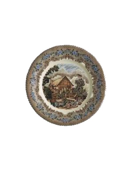 Plato llano Viejo Molino La Cartuja de Sevilla 25,8 cm