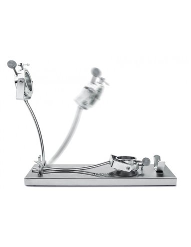 Soporte Jamonero PRO Giratorio Plegable 3 Claveles – Acero Inoxidable