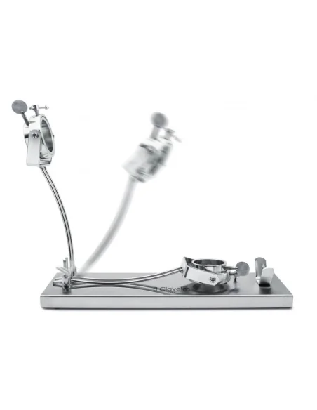 Soporte Jamonero PRO Giratorio Plegable 3 Claveles – Acero Inoxidable