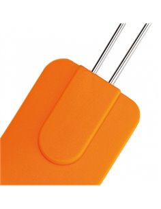 Espátula de Silicona Grande con Mango de Acero 2